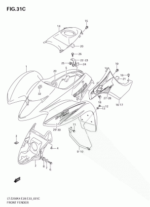 FRONT FENDER (MODEL K7)