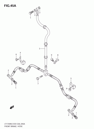 FRONT BRAKE HOSE (MODEL K6)