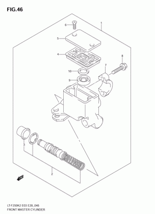 FRONT MASTER CYLINDER (MODEL K2 / K3 / K4 / K5)