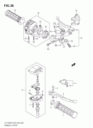 HANDLE LEVER (MODEL K2 / K3)