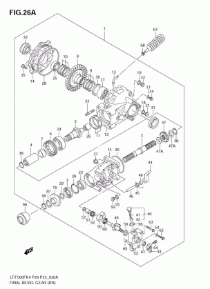 FINAL BEVEL GEAR (REAR)(MODEL K5 / K6 / K7)