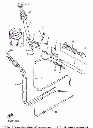 STEERING HANDLE CABLE