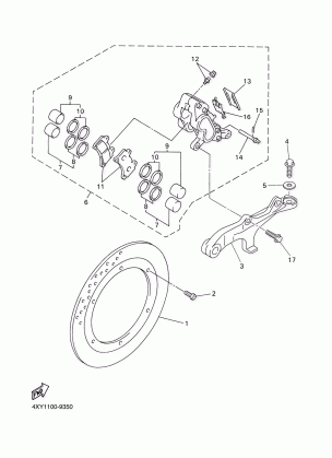 REAR BRAKE CALIPER