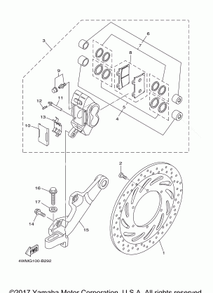 REAR BRAKE CALIPER