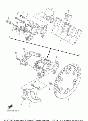 REAR BRAKE CALIPER