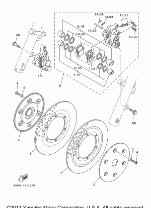 FRONT BRAKE CALIPER