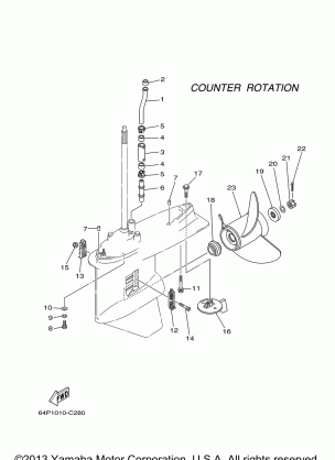 LOWER CASING DRIVE 4 LF150