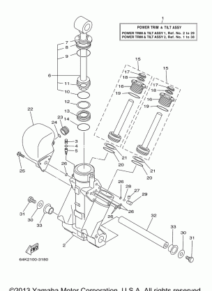 POWER TRIM TILT ASSY 1