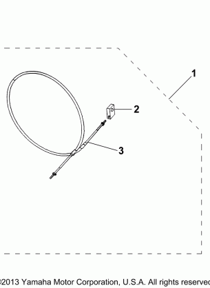 TILLER SHIFT CABLE ASSY F90