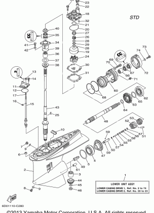 LOWER CASING DRIVE 1 Z300