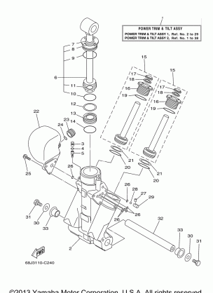 POWER TRIM TILT ASSY 1