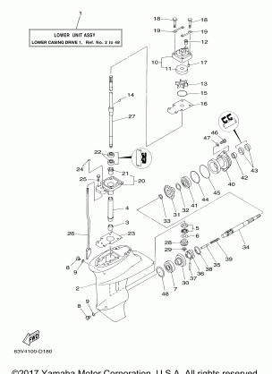 LOWER CASING DRIVE 1