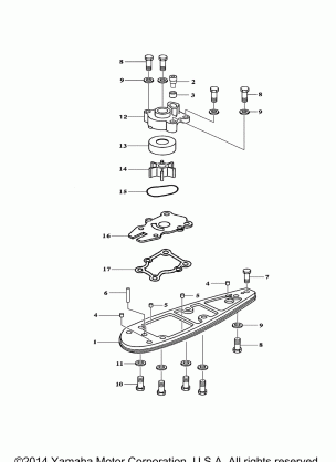 WATER PUMP ADAPTER F50 60