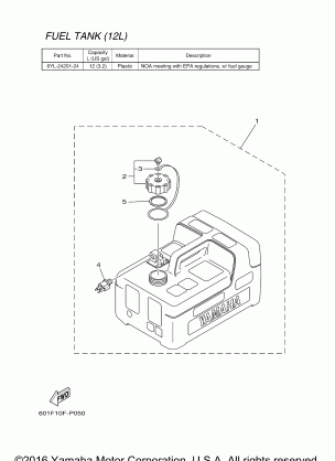 FUEL TANK ASSY 12L