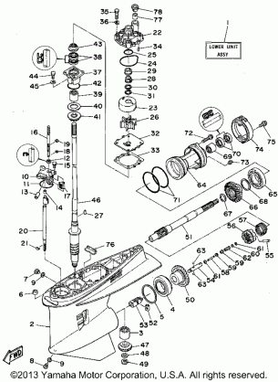 LOWER CASING DRIVE 1 (250TXRT 250TURT)