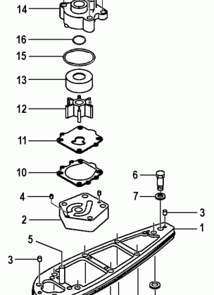 WATER PUMP & ADAPTER 115-200ETL