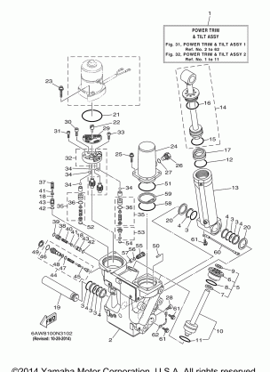 POWER TRIM TILT ASSY 1 6AX:1006014-