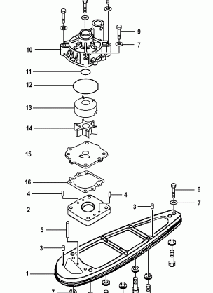 WATER PUMP ADAPTER F115