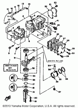 CRANKCASE CYLINDER PISTON