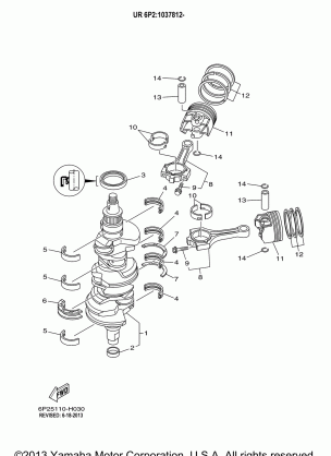 CRANKSHAFT PISTON 1037812-