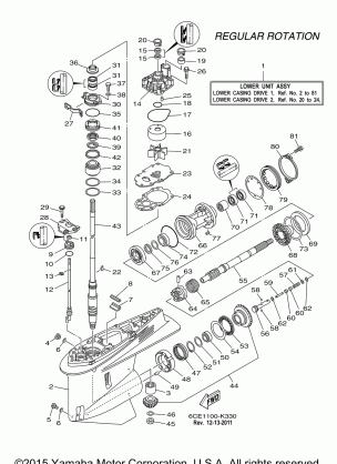 LOWER CASING DRIVE 1