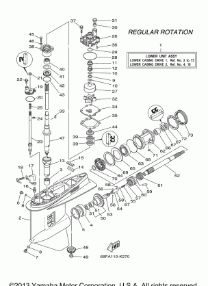 LOWER CASING DRIVE 1