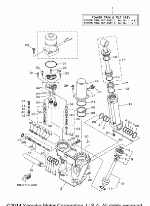 POWER TRIM TILT ASSY 1