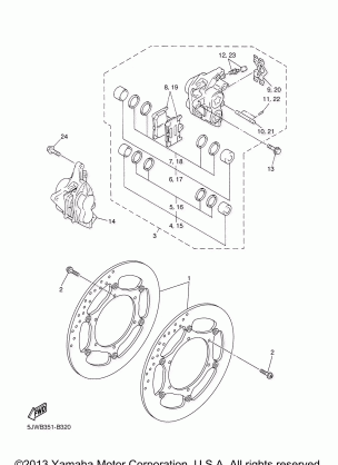 FRONT BRAKE CALIPER