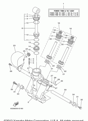 POWER TRIM TILT ASSY 1