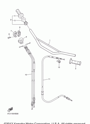 STEERING HANDLE CABLE