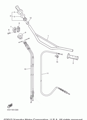 STEERING HANDLE CABLE