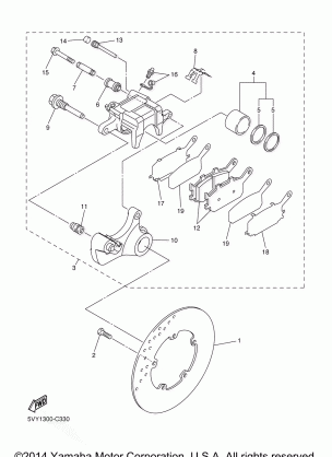 REAR BRAKE CALIPER