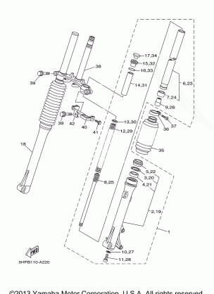 FRONT FORK LR