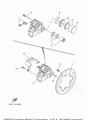 REAR BRAKE CALIPER