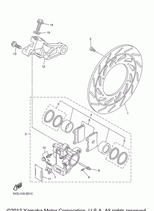 REAR BRAKE CALIPER