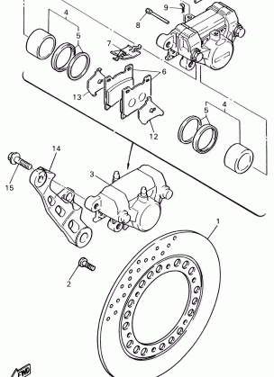 REAR BRAKE CALIPER