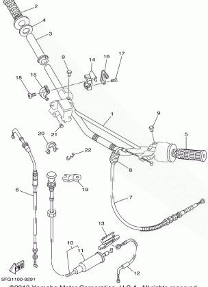 STEERING HANDLE CABLE