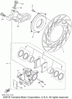 REAR BRAKE CALIPER