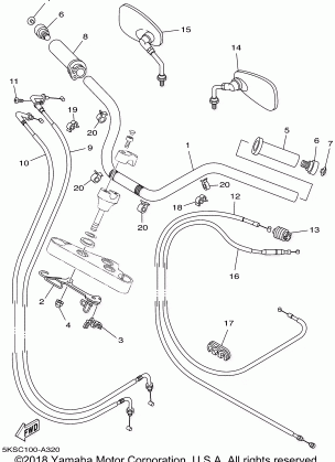 STEERING HANDLE CABLE