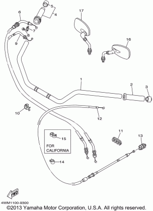 STEERING HANDLE CABLE