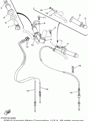 STEERING HANDLE CABLE