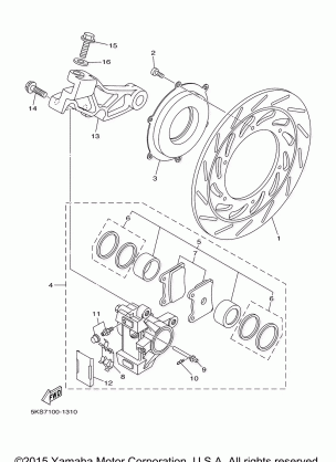 REAR BRAKE CALIPER