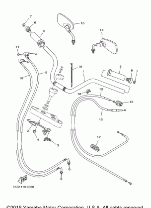 STEERING HANDLE CABLE