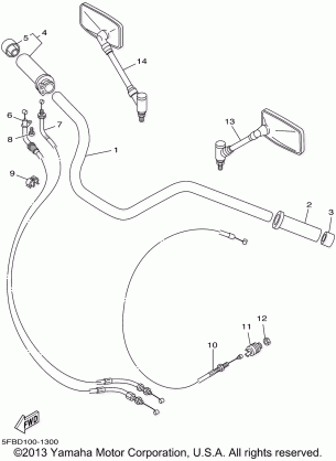 STEERING HANDLE CABLE