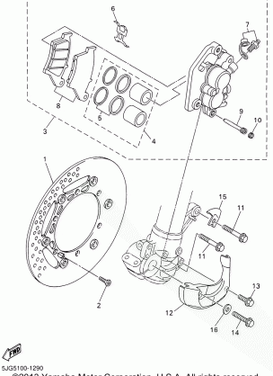 FRONT BRAKE CALIPER