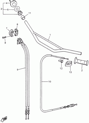 STEERING HANDLE CABLE