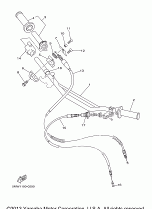 STEERING HANDLE CABLE