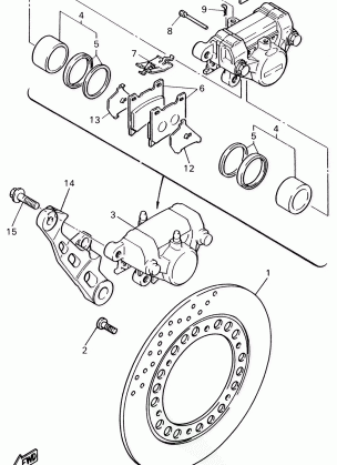 REAR BRAKE CALIPER