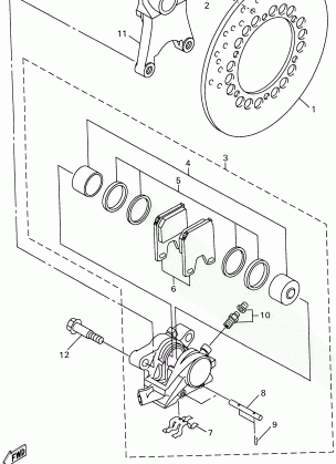 REAR BRAKE CALIPER