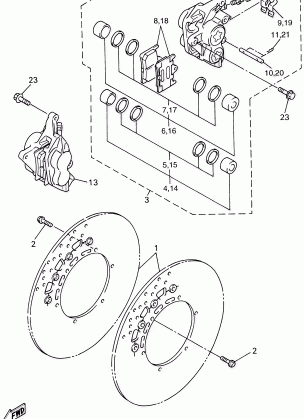 FRONT BRAKE CALIPER